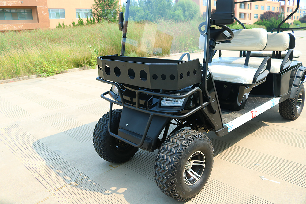 HUANLI 4 Seats Lifted 14 Inches Big off Road Golf Cart Wheels and Tires Street Legal 60V Electric Push Golf Cart