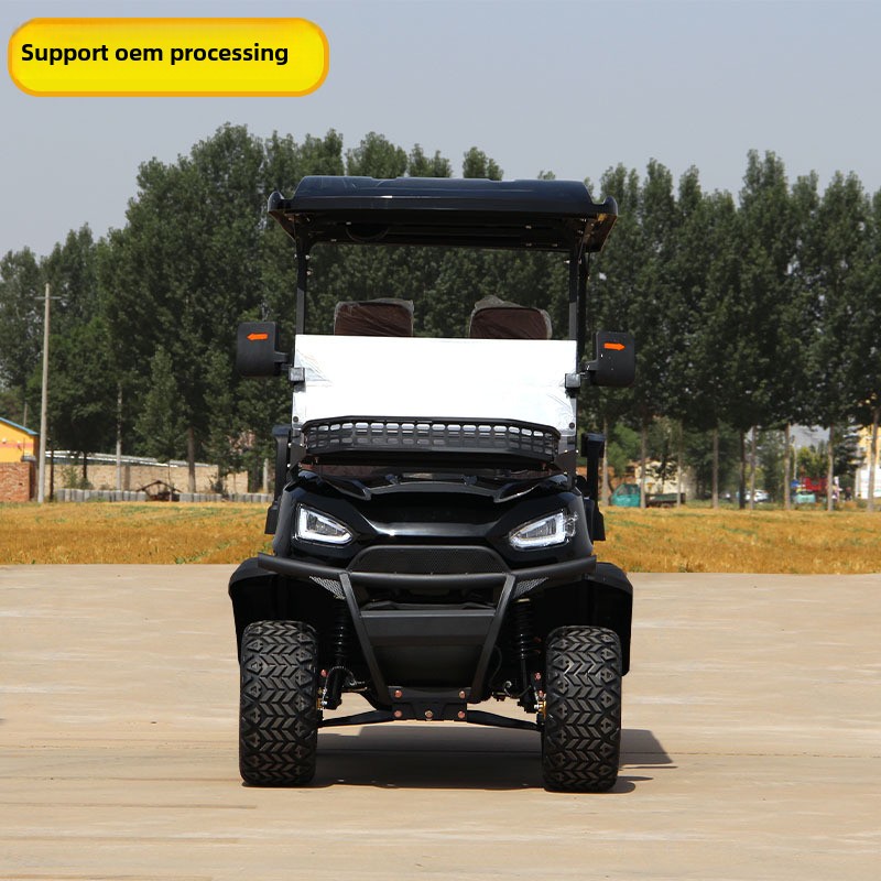 New 4-Seater Off-Road Electric ATV Golf Cart 48V Steel Battery Tourism Patrol Vehicle EEC Certified Export-Ready