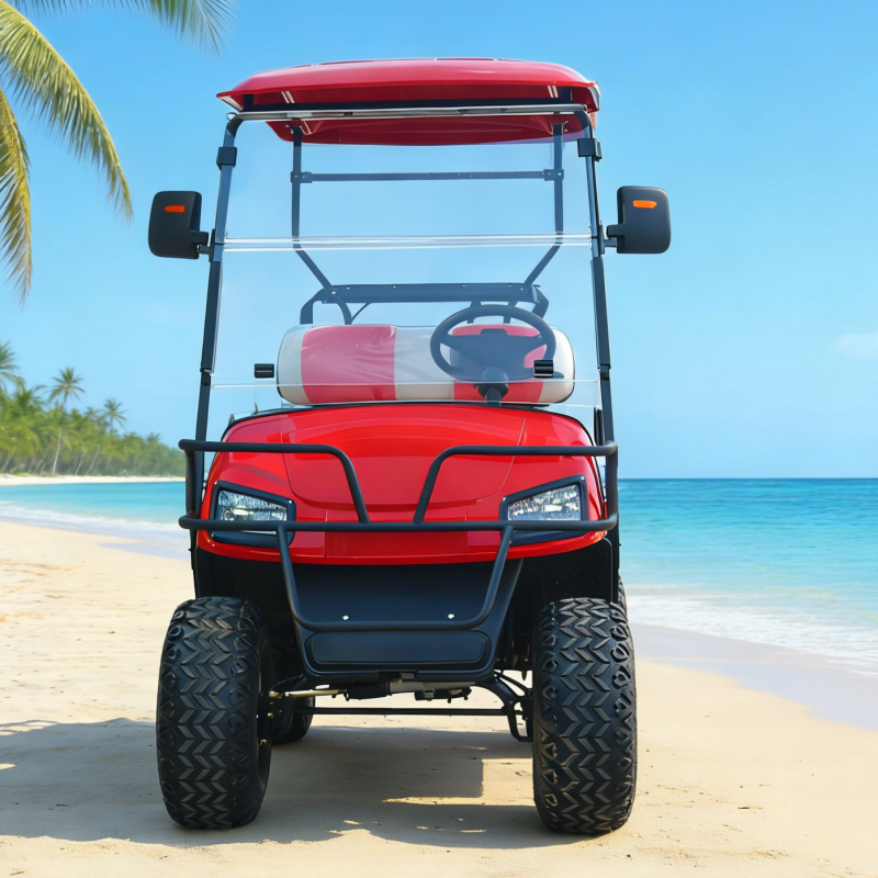 New Classic 2-Seater Electric Sightseeing Golf Cart 48v Lithium Battery 2 Passenger Golf Cart
