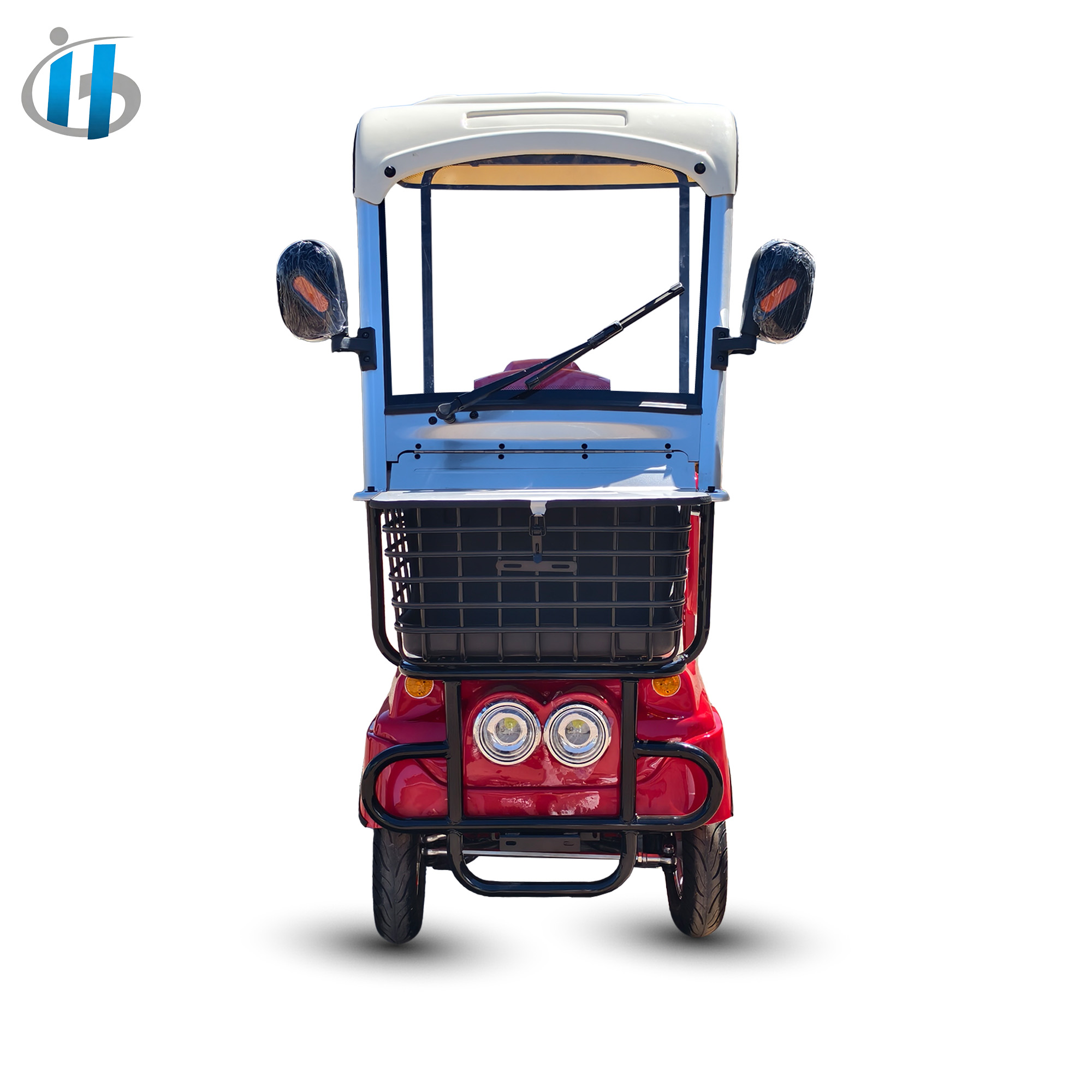 Holladay Hot Sale 4 Wheel Electric Golf Cart with Cargo Basket &amp; Automatic Braking &amp; Wiper Electric 4 Wheel Scooter Range 40Km