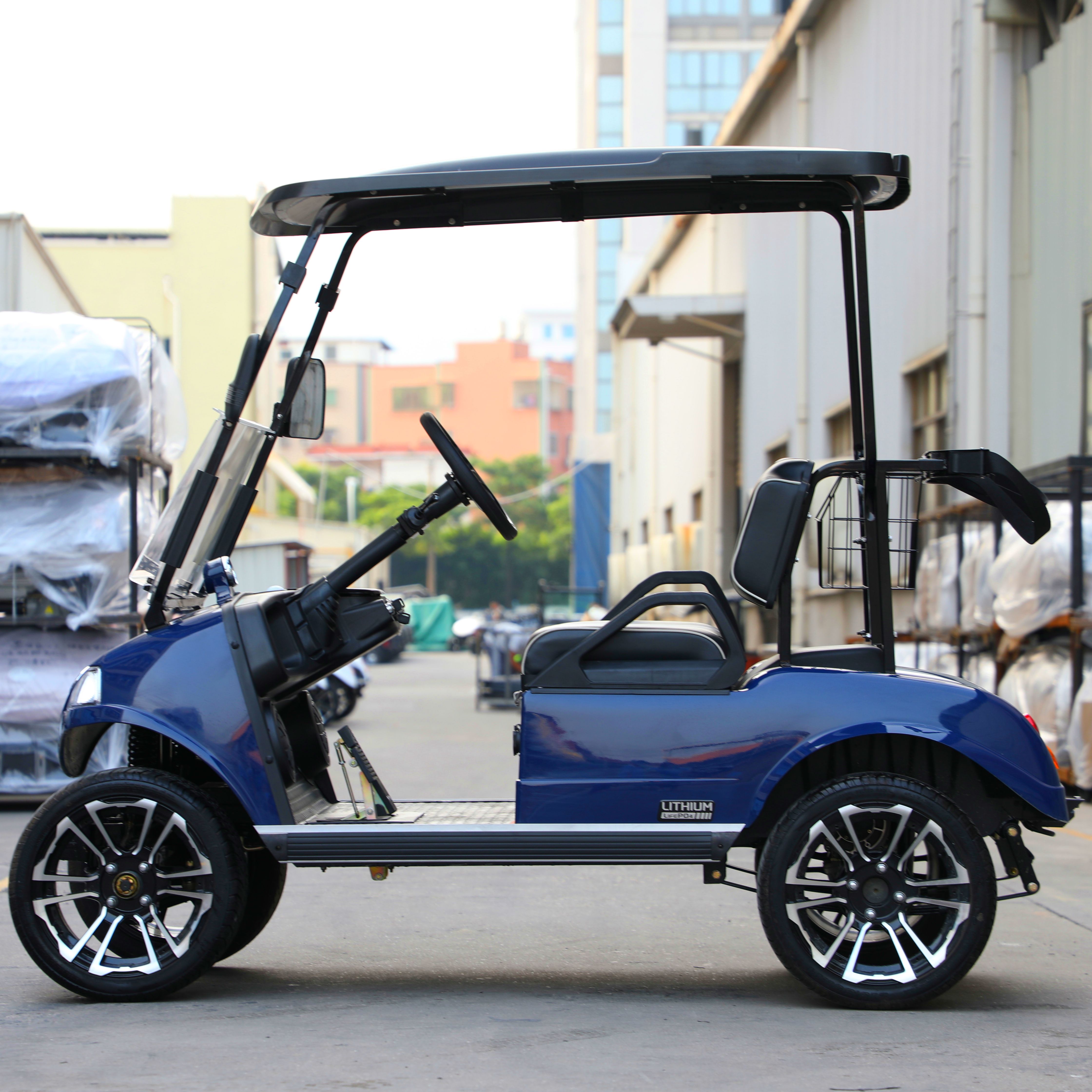 Classic 2 Passenger Electric Golf Cart 48V Battery 30-50km Range CE Certified Durable Commercial Use 6.3KW AC Motor 30% Climbing