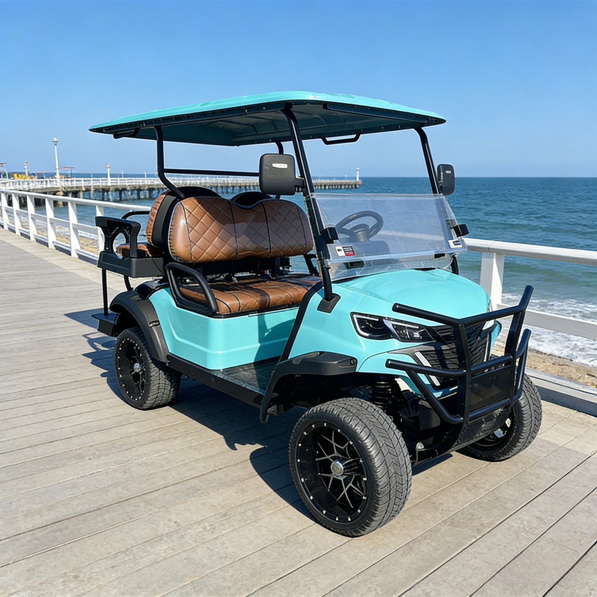 Electric Golf Cart With 250mm Ground Clearance For Street Legal Use And Customizable