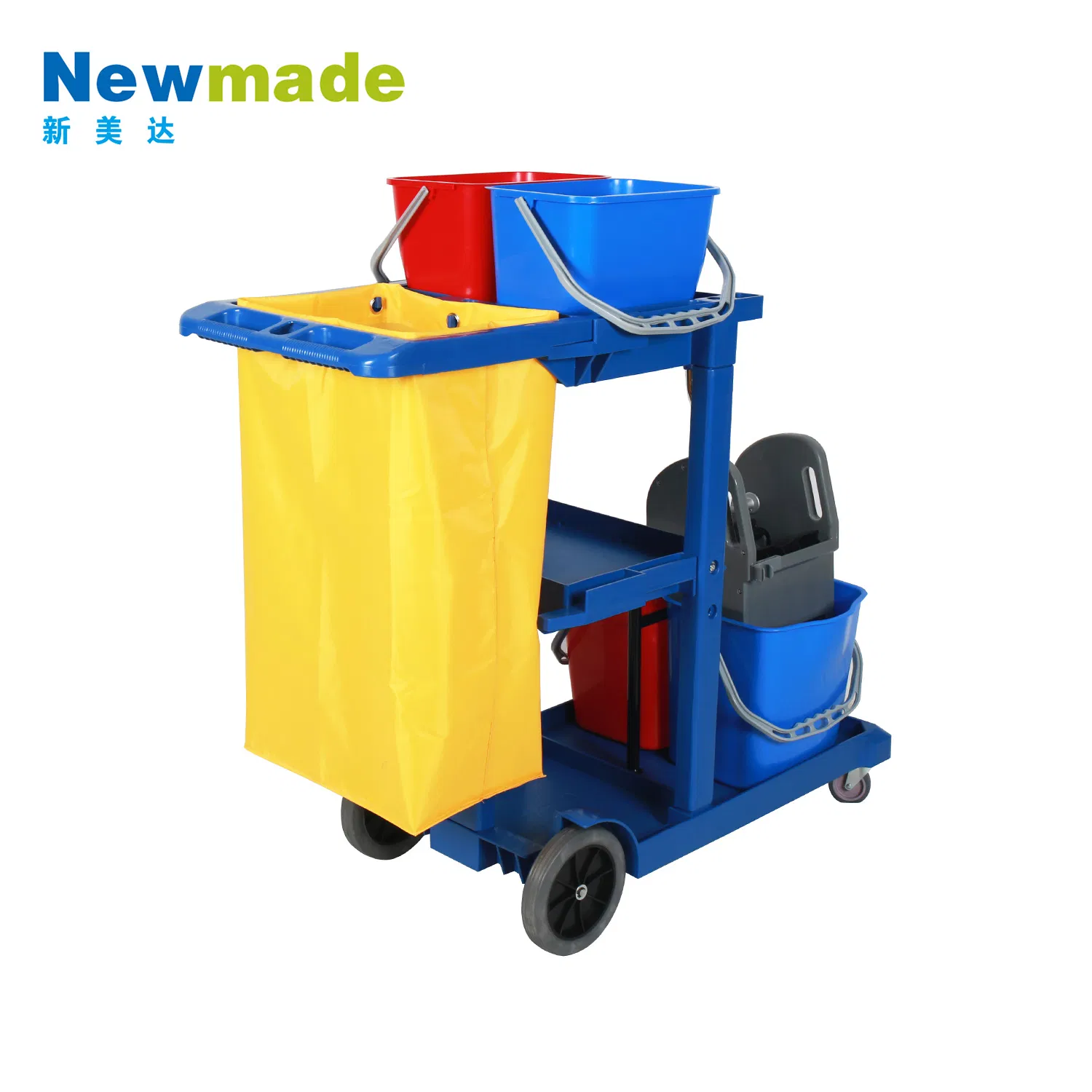 Restaurant Hotel Cleaning Trolley Janitor Cart Service Laundry Cart with Bag