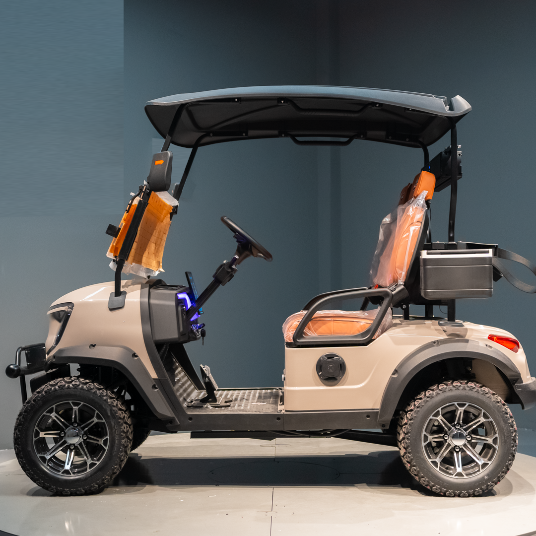 Kepler Adult Battery-powered Campus Cart 4-Passenger Capacity Hydraulic Brakes 48V 5KW Motor for Hotel Transport