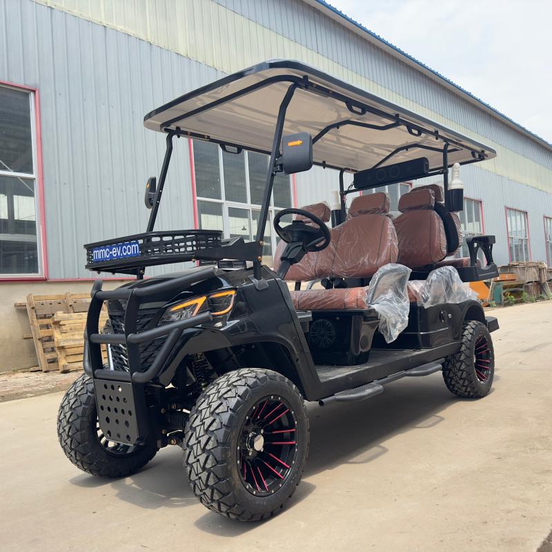 10 Inch Smart Large Screen Control Panel 4KW/5KW/7.5KW Motor 25MPH Electric Golf Cart 2+2 Seater Adult Sightseeing Vehicle