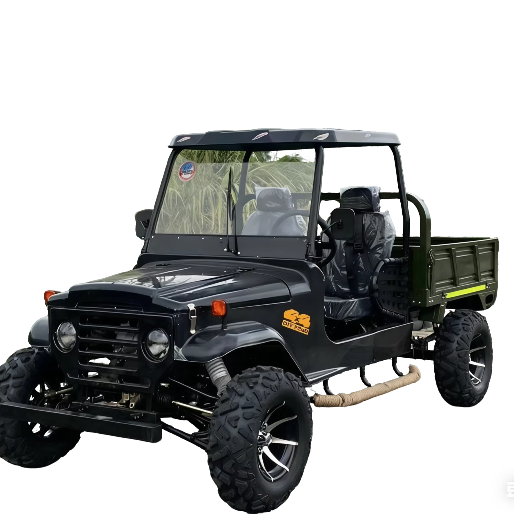 Utility 4x4 Big Wheel Off Road 2+2 Electric Golf Cart Battery Powered 4 Seater Modern Hunting Club Car Jeep Price
