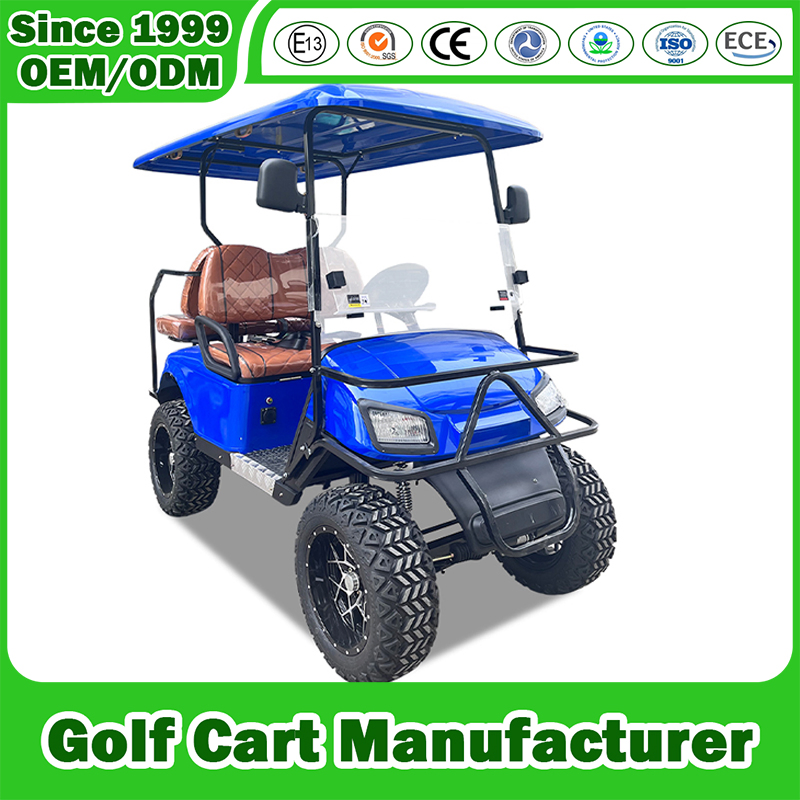 8+2 Seater 8 Passenger Tourist Solar Panel Trolley Lead Acid Gas Powered Gasoline Petrol Lifted Tour Lsv ATV UTV Electric Golf Cart Manufacturer