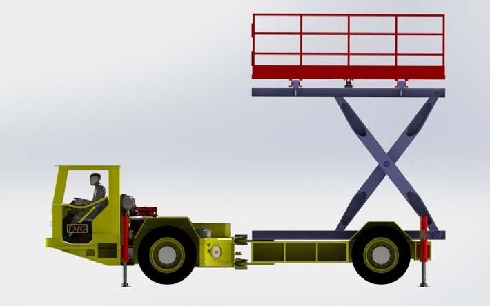 Underground Mining Special Tu312 Series Utility Vehicle Mining Equipment with CE