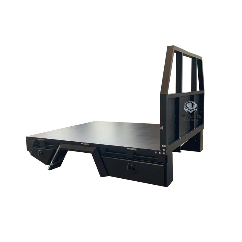 Flat Small Vehicle Industrial Utility Single Cab Steel Cargo Tray
