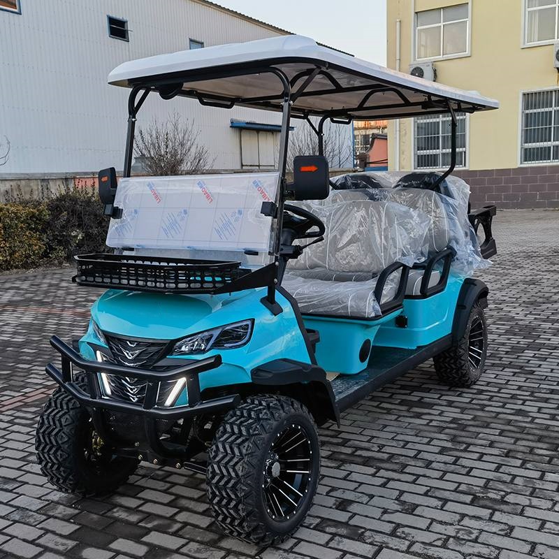 California Street Legal Golf Cart Newly Designed Electric Custom Golf Carts with 72v Lithium 50km Range Truck Body CE Certified