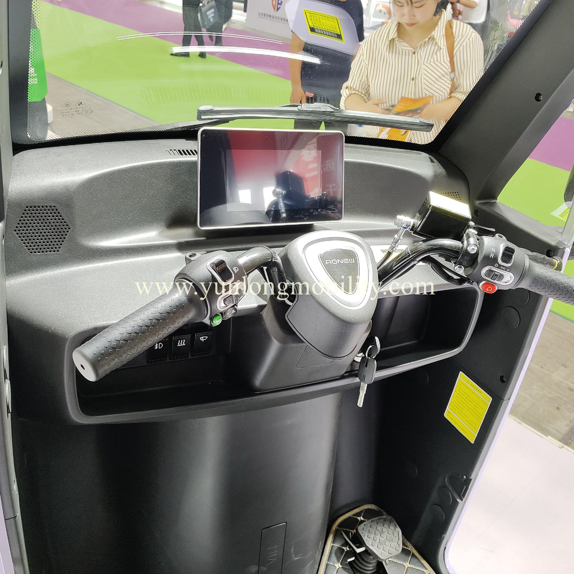 Enclosed Mobility Scooter Without A License 3 Wheel Electric Trike Coche De 80km Range Mini Cars For Sale L2e Small Car