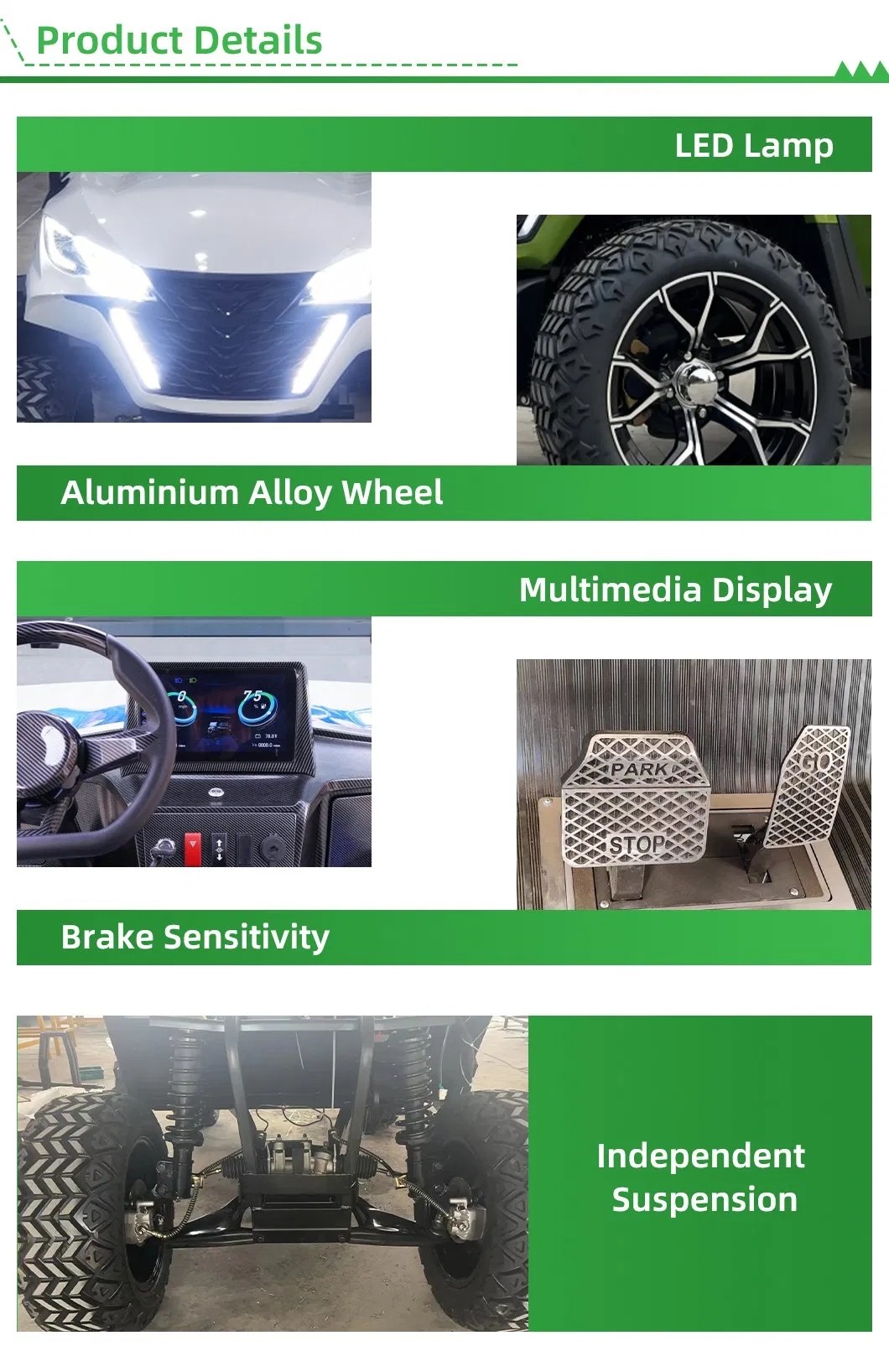 Electric Off-road Golf Cart Dimensions