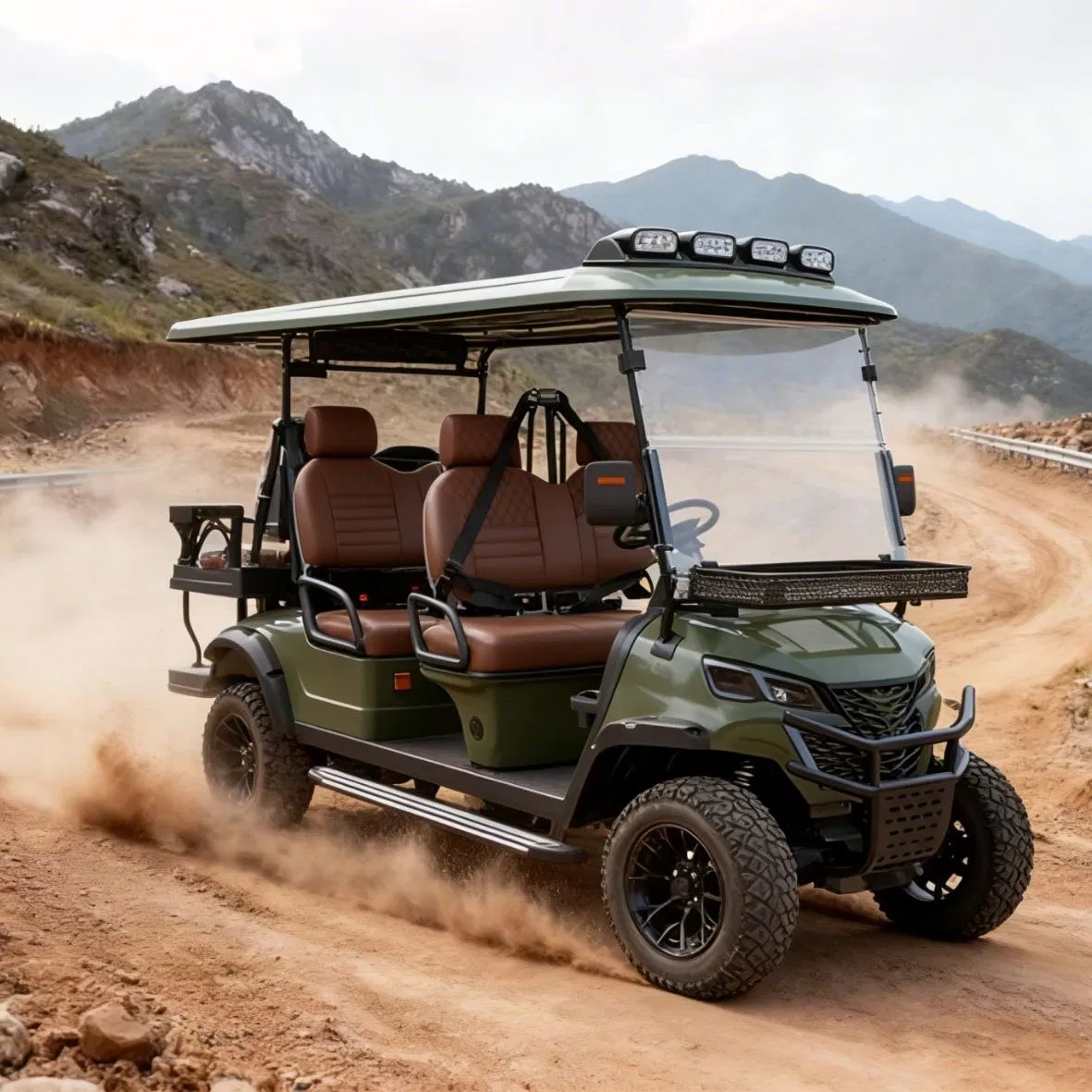 China Manufacturer 48V/60V/72V Lithium Battery Electric 4X4 Hutning Golf Carts/Buggy/Car Wholesale with DOT Tire