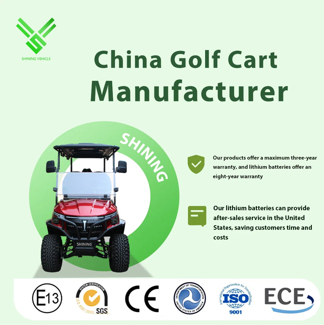 8+2 Seater 8 Passenger Hunting off Road Club Car Street Legal Utility Mini Tourist Solar Panel Trolley Lead Acid Gas Powered Gasoline Petrol Electric Golf Cart