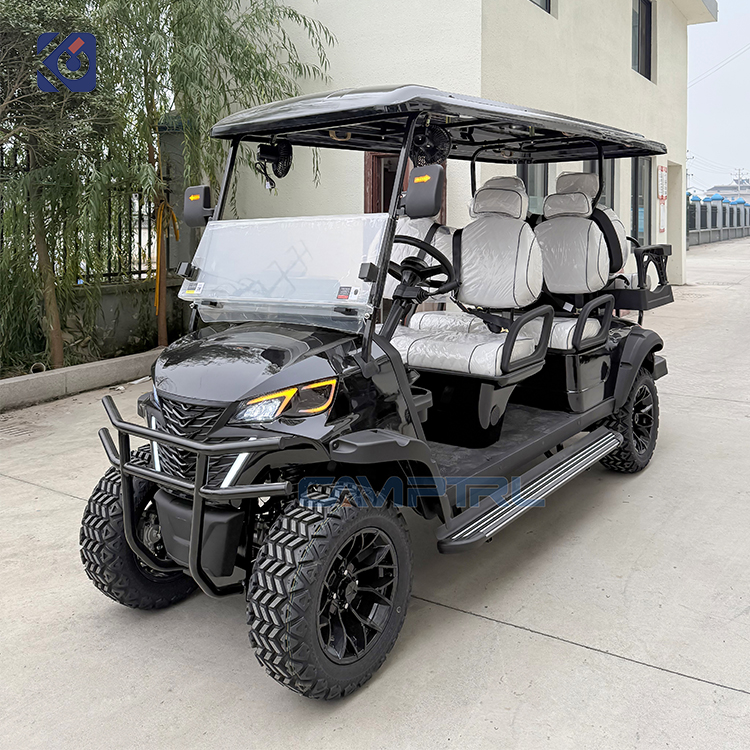 Lifted Lithium Battery Golf Cart 6 Seater 72v Hunting Buggy New 4 Wheel Electric Club Car Golf Cart for Sale