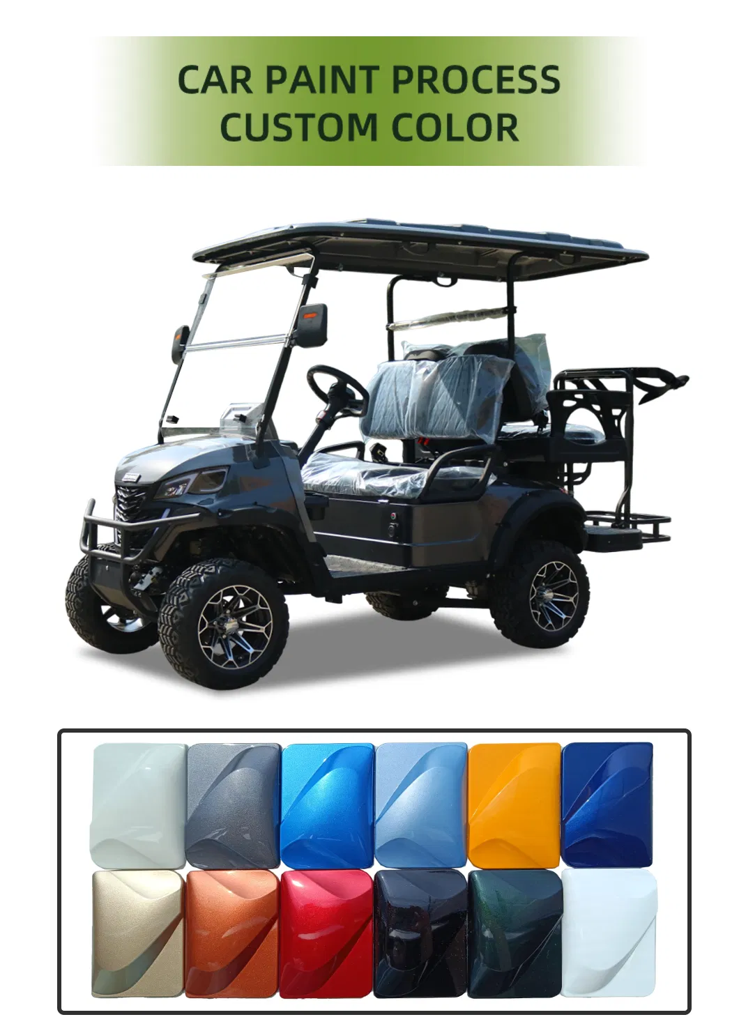 4 Seater 2+2 Seats Electric Golf Cart with CE Certificate