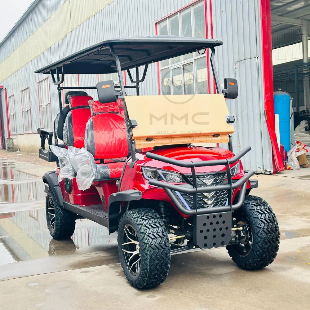 72V Lithium Battery 4 Wheel Golf Carts Solar Panels Powered off Road Electric Golf Cart 4 Seater