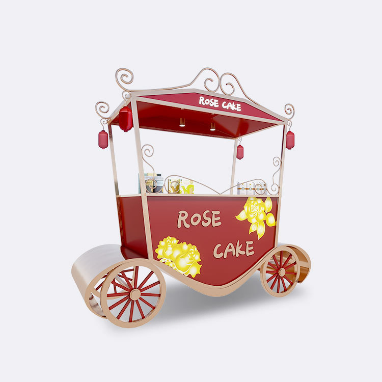 Food Drinking Stainless Steel Round and Square Tube Serving Service Trolley Cart Factory Mobile Moving Commercial Hotel Restaurant Kitchen
