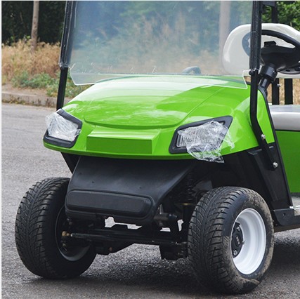 Electric Golf Cart 2 Seater with Lithium Battery 3.5kW Motor Unloading Flat Box &amp; Cargo Box for Hotel Use