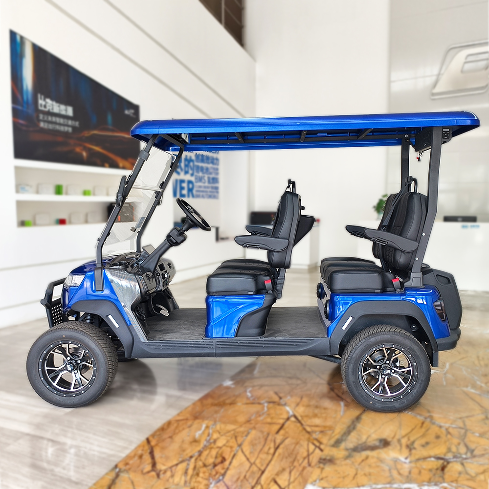Custom Design Factory Direct Fast Charging VIN Street Legal Commercial Grade Four Seater Golf Cart Electric 5KW 70-90km CE DOT