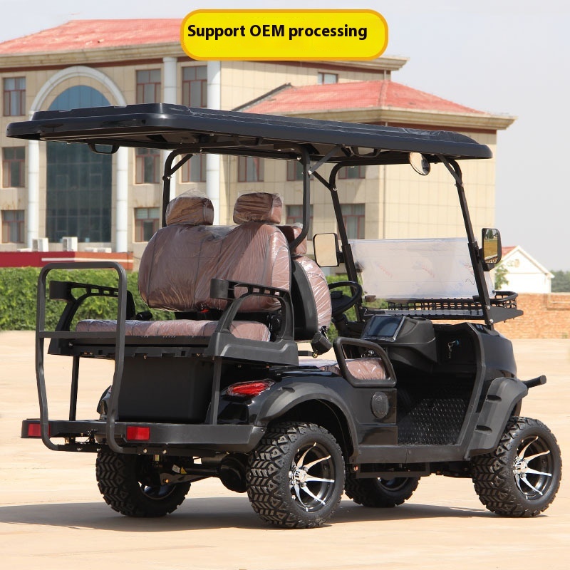 New 4-Seater Off-Road Electric ATV Golf Cart 48V Steel Battery Tourism Patrol Vehicle EEC Certified Export-Ready