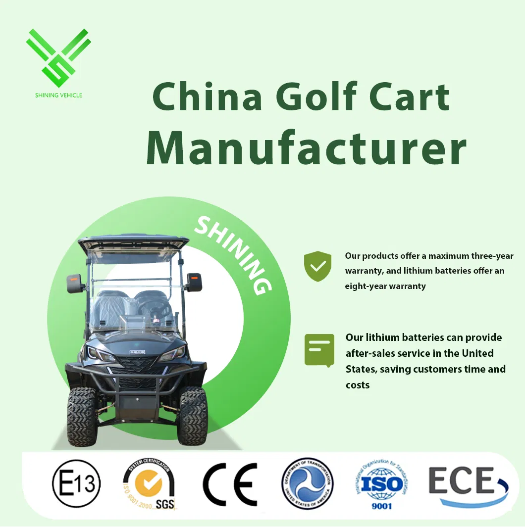 4 Seater 2+2 Seats Electric Golf Cart with CE Certificate