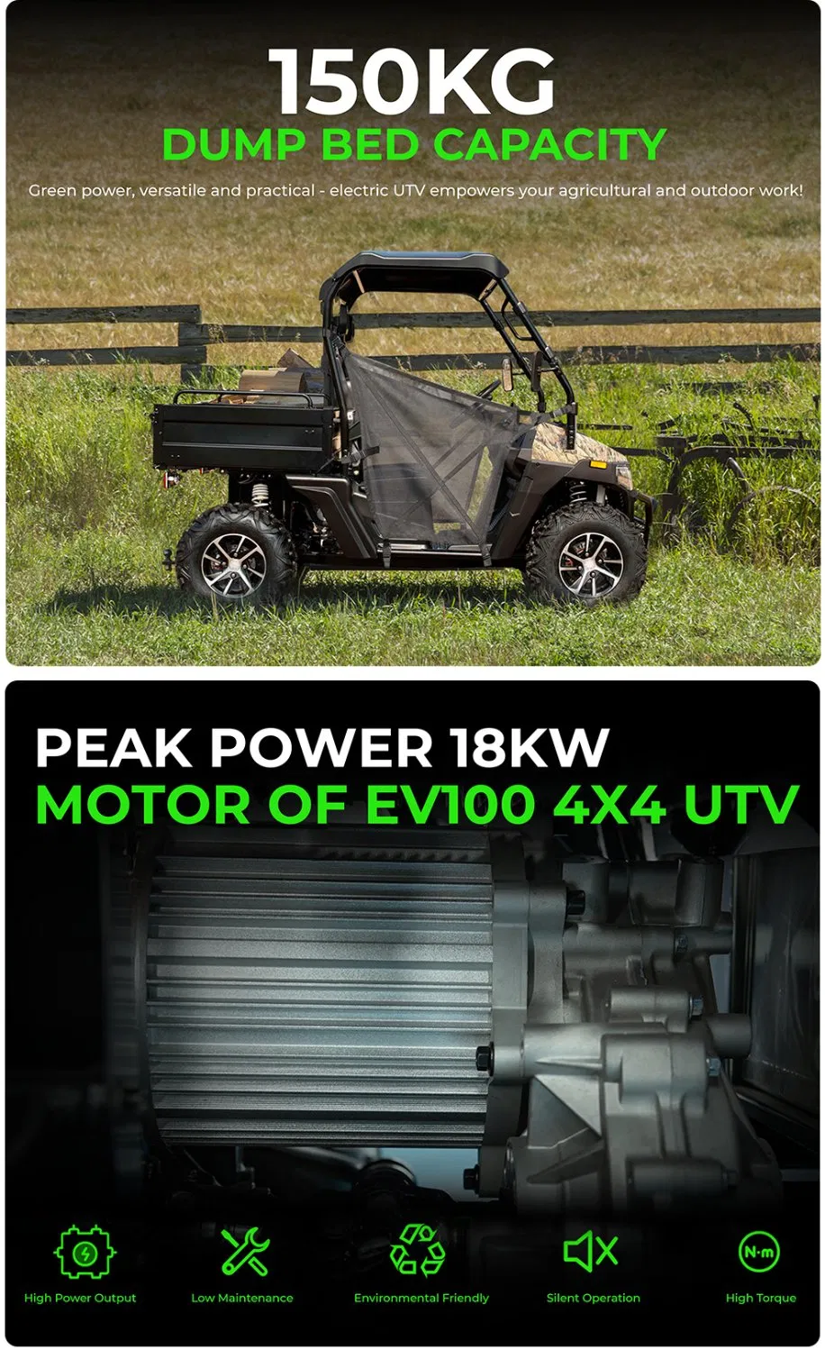 Electric UTV Side View