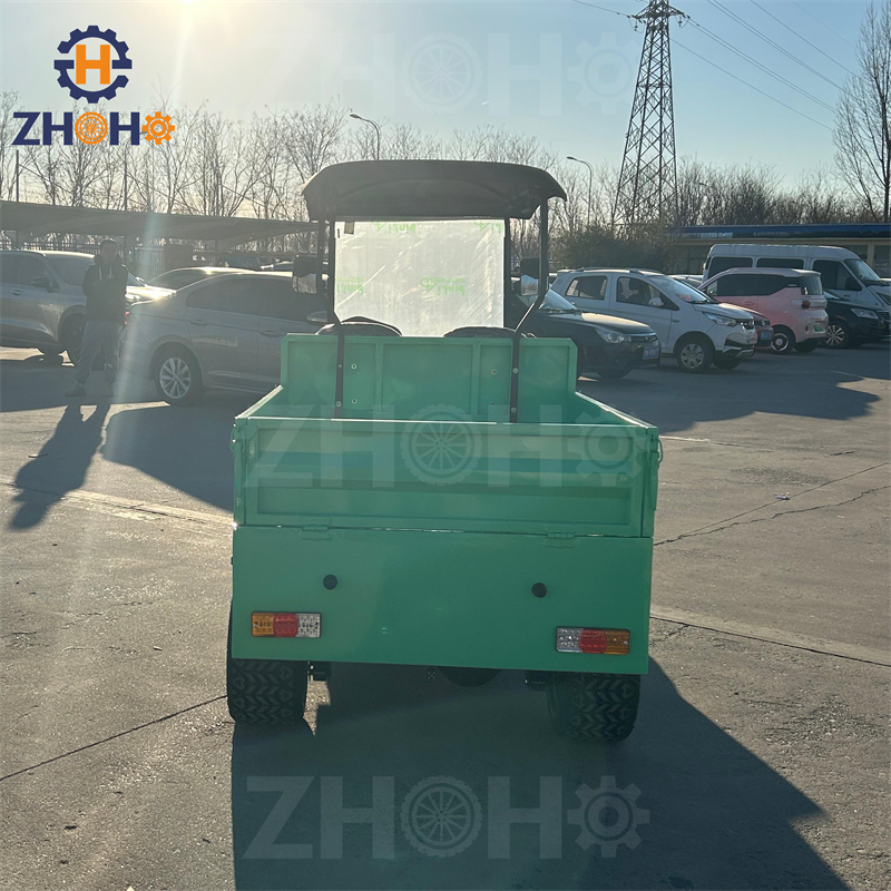 Multi-purpose Electric Golf Cart with Truck Bed Cargo Box Cargo Area 4-wheel Golf Course Work Vehicle