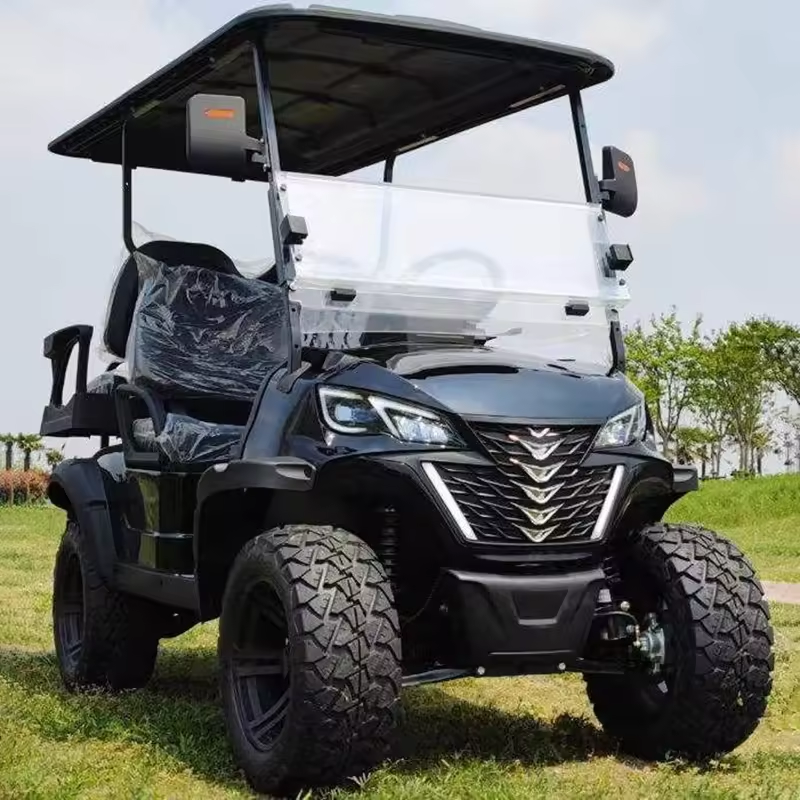 Multifunctional Golf &amp; Utility Cart 4 Seats with Cargo Storage for Landscaping Gardens Golf Range and Maintenance Work