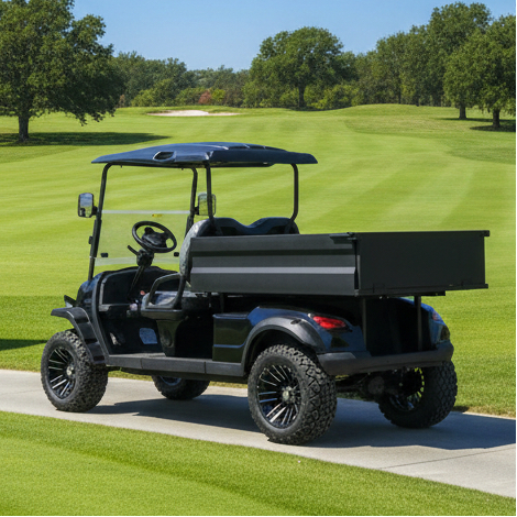 Premium Quality Electric Truck UTV 2-Seater Golf Cart with Cargo Box Automatic Dumper 500KG Load Capacity Electric Cargo Truck