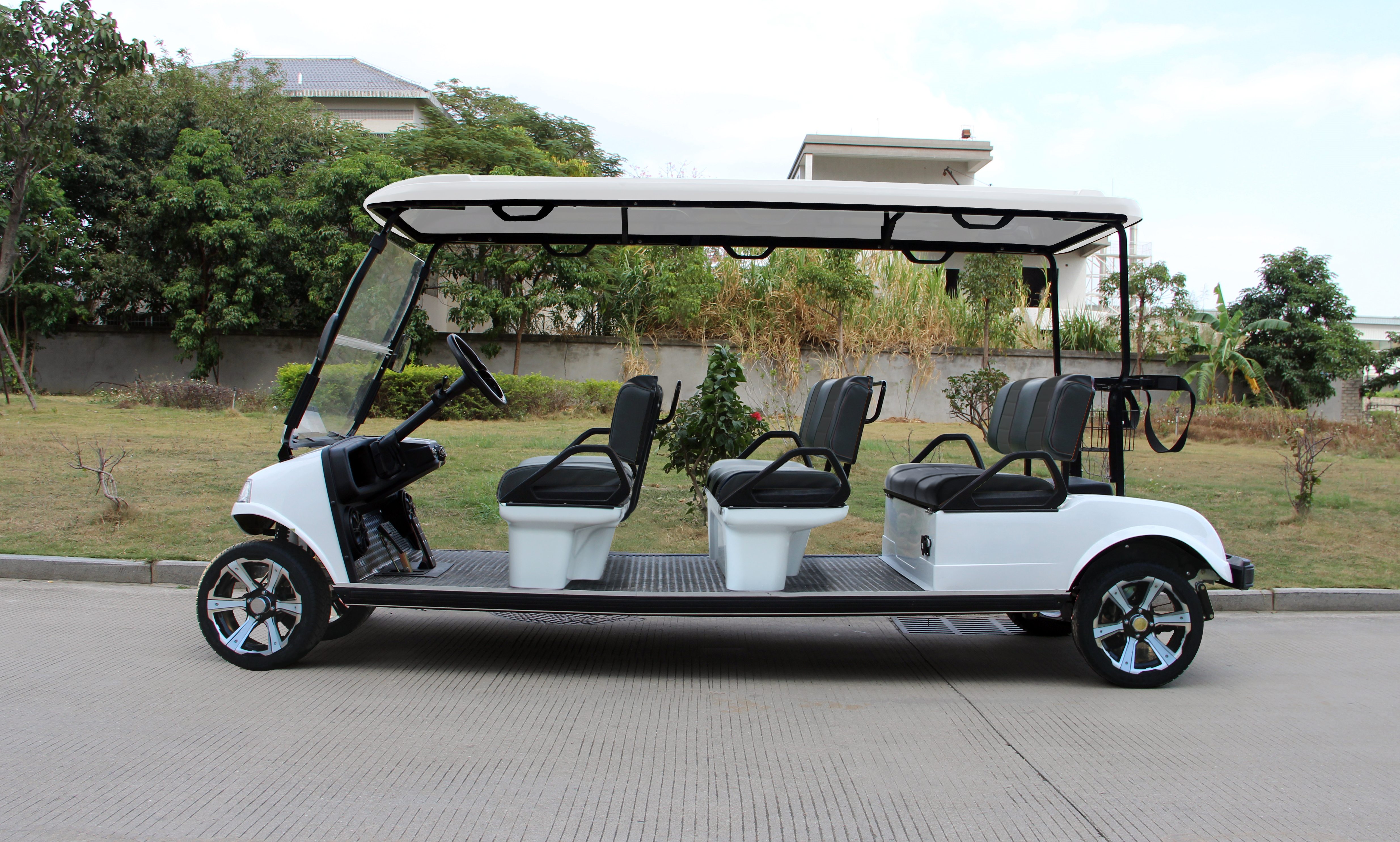 Big Scooters HDK EVOLUTION Sightseeing Pick up Price Mini Bus 6 Seat 48V Off-road Electric Golf Cart for Sale Cheap