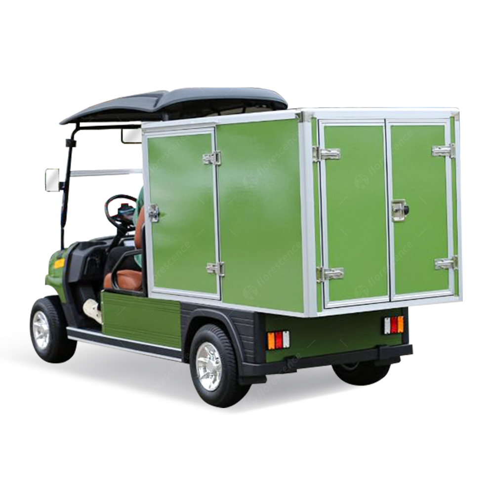 CE Approved 2 Seaters 48V High-Speed Golf Buggy Electric Cart with Cargo Box 5KW AC Motor 70-90km Range