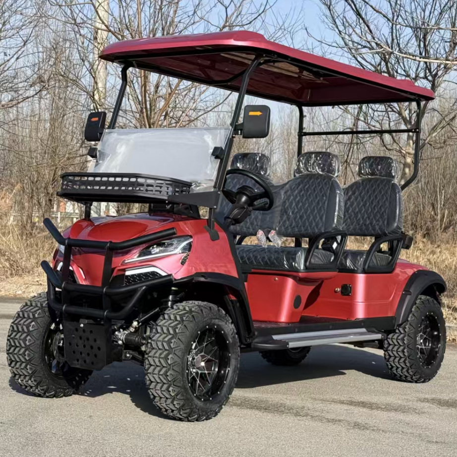 China 4 Seats Golf Cart Four-Wheel Vehicle Off-road Golf Carts Four Wheel Off Road Golf Cart With Folding Seats
