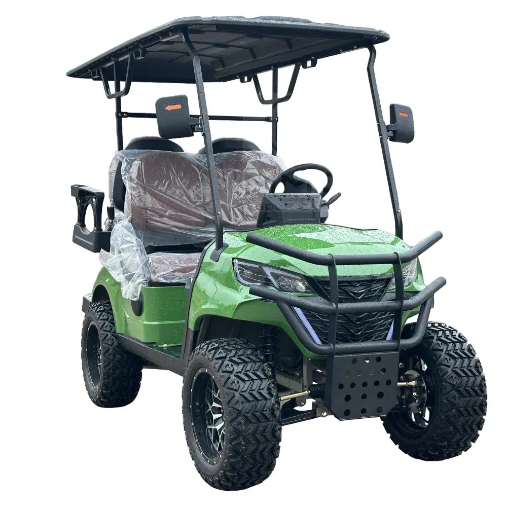 72V Lithium Battery 4 Wheel Golf Carts Solar Panels Powered off Road Electric Golf Cart 4 Seater