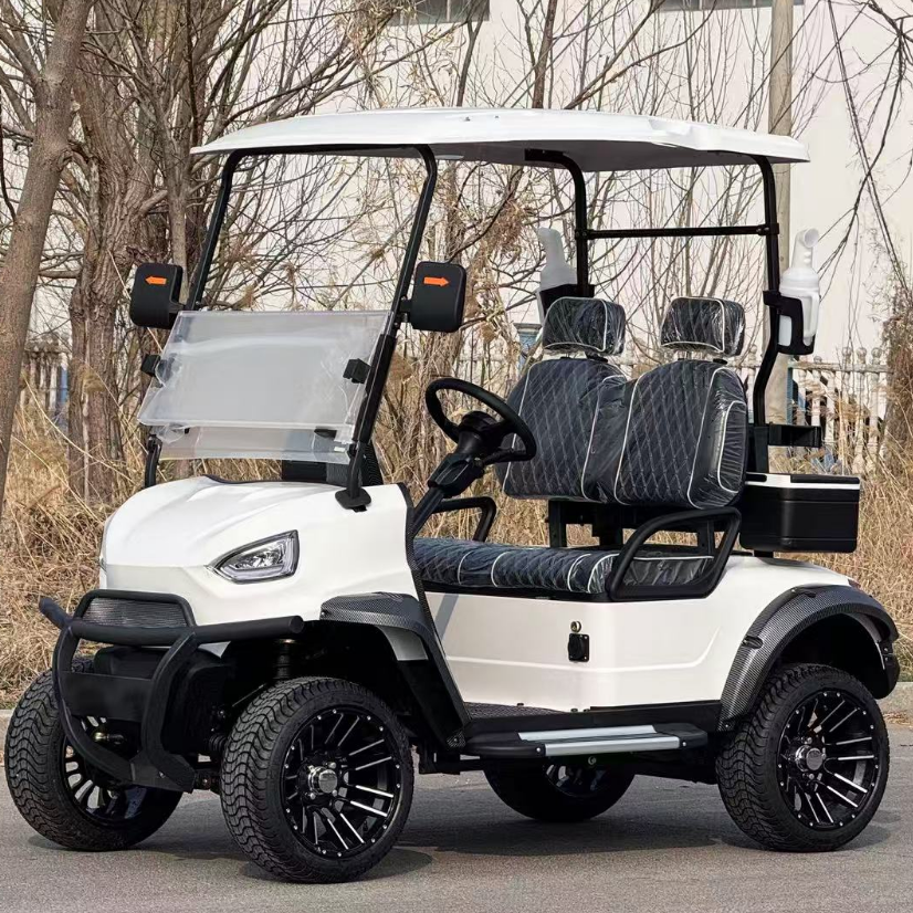 China 4 Seats Golf Cart Four-Wheel Vehicle Off-road Golf Carts Four Wheel Off Road Golf Cart With Folding Seats