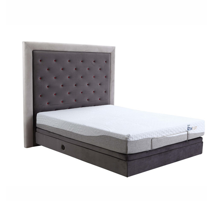 Móveis de Quarto Moderno Cama Ajustável Cama de Massagem Cama de Tamanho King Queen Cama Plataforma Ajustável
