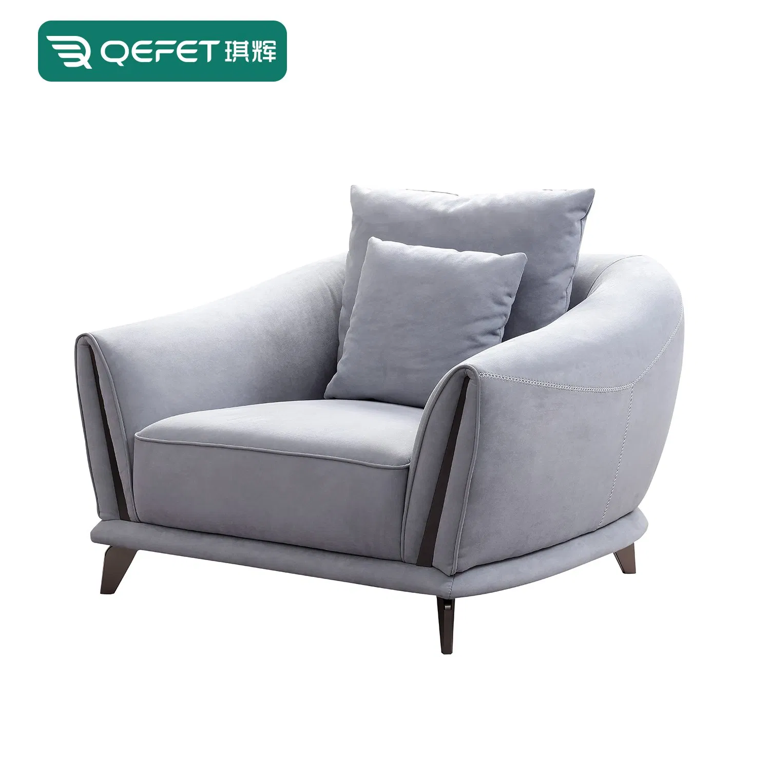 Poltrona de Tecido Contemporânea Chic para Espaços de Vida Elegantes