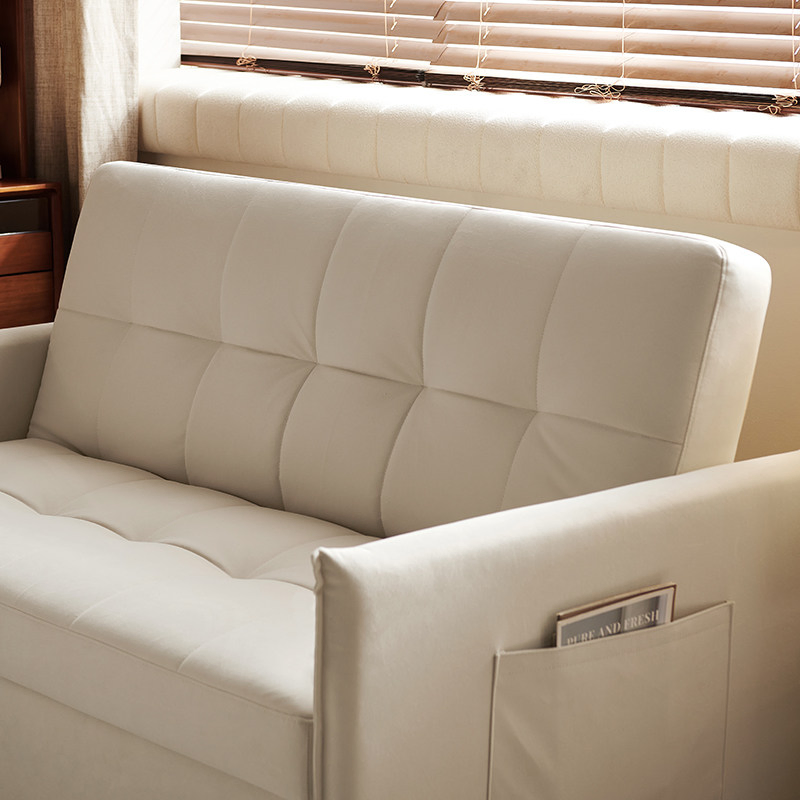 Venda Quente Pequeno Sofá-Cama Multifuncional Dobrável para Uso Duplo Cama Retrátil Individual Japonesa Macia de Metal Dobrável com Armazenamento