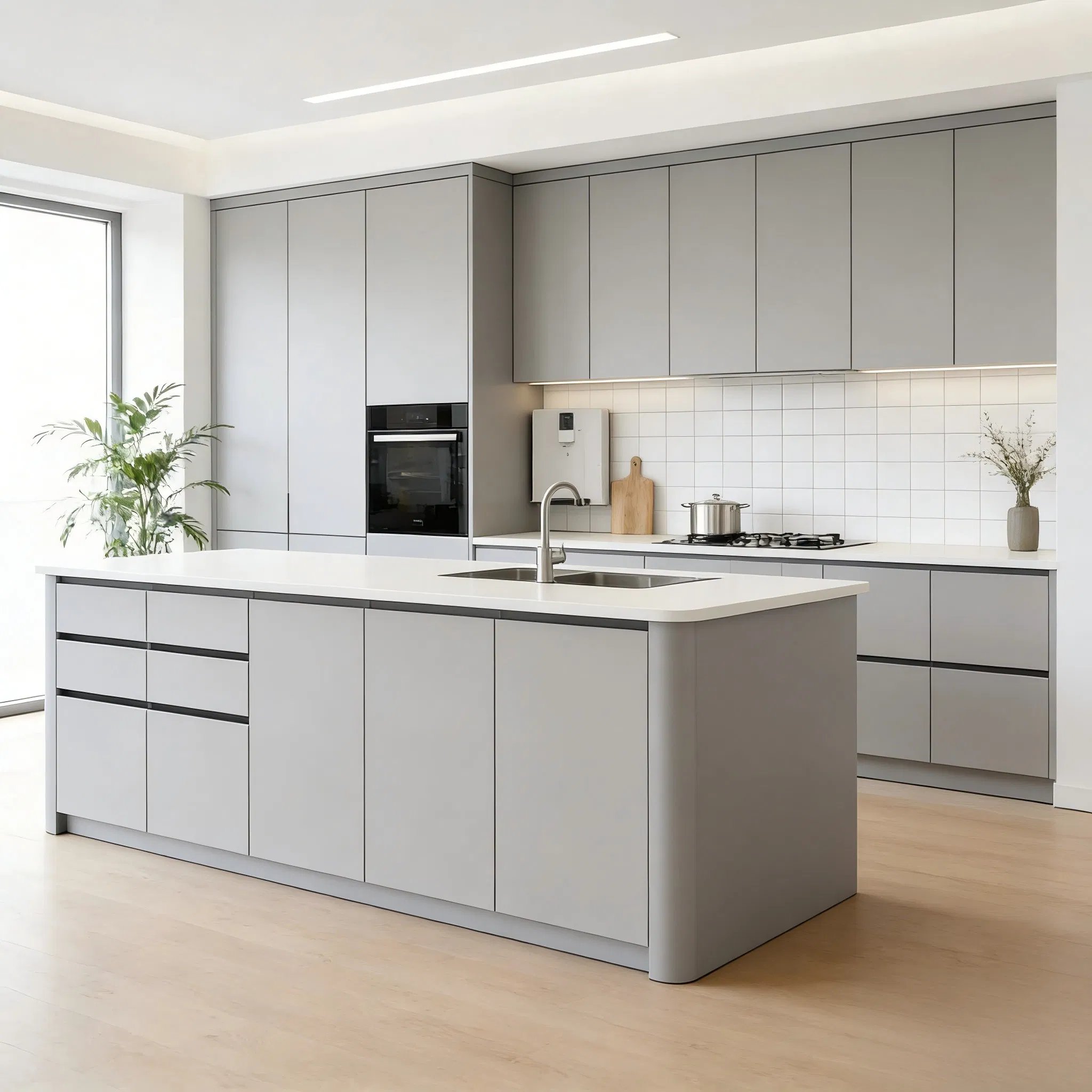 Buffet de cozinha contemporâneo Anbangni personalizado para sala de jantar com ISO9001