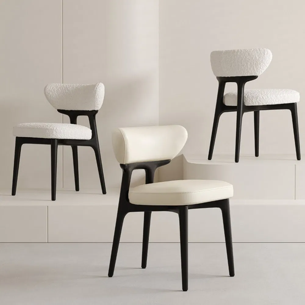 Cadeira de Jantar Estofada de Luxo Artística para Casa de Chá