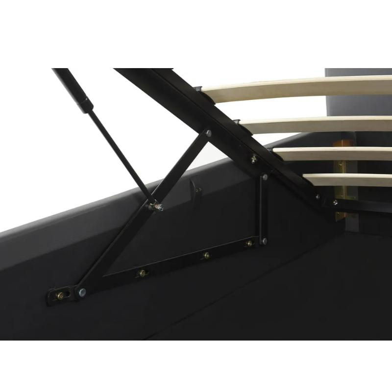 Cama estofada personalizável que economiza espaço com estrutura de armazenamento e suporte elevável