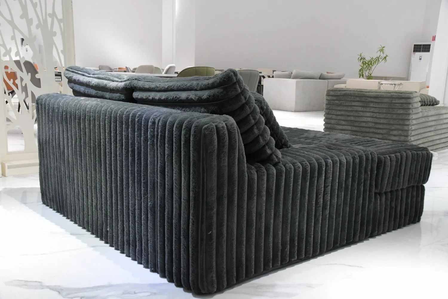 Conjunto de Sofá-Cama Comprimido de Veludo de Alta Qualidade para Sala de Estar Moderna
