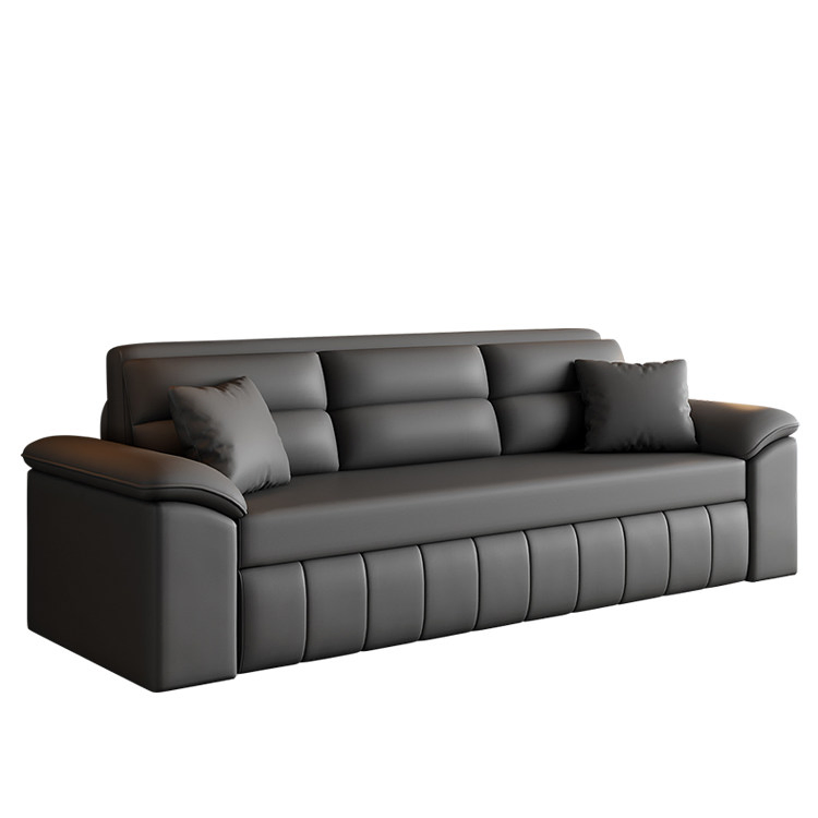 Sofá-cama conversível moderno reclinável com altura ajustável, dobrável, estofado em metal e couro, para quarto e sala de estar, fabricante direto