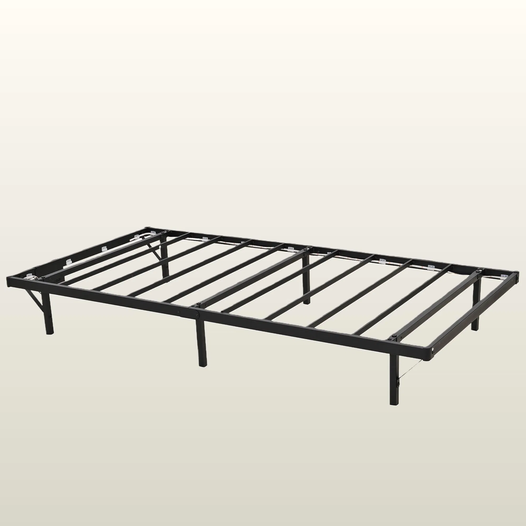 Estrutura de Cama de Ferro Única Feita na China, Resistente, Cama de Metal de Alta Resistência para Quarto e Dormitório