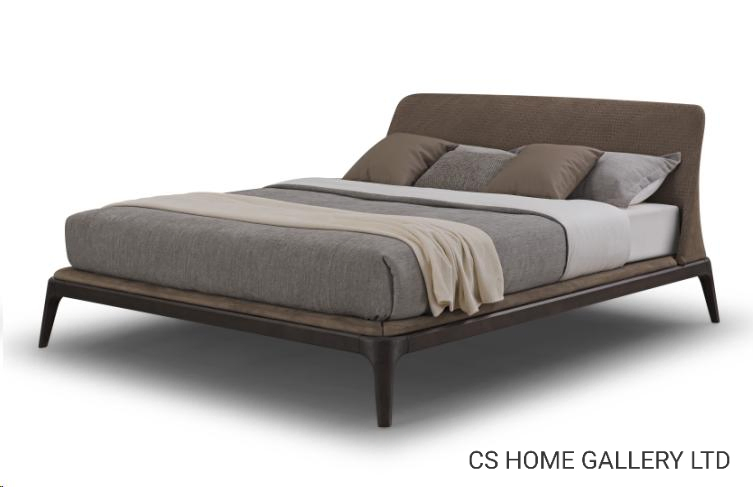 Conjunto de Móveis de Quarto de Hotel Moderno Cama Plataforma Estofada em Linho Tamanho King