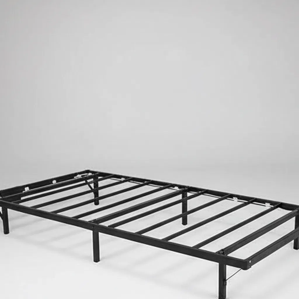 Estrutura de Cama de Ferro Única Feita na China, Resistente, Cama de Metal de Alta Resistência para Quarto e Dormitório