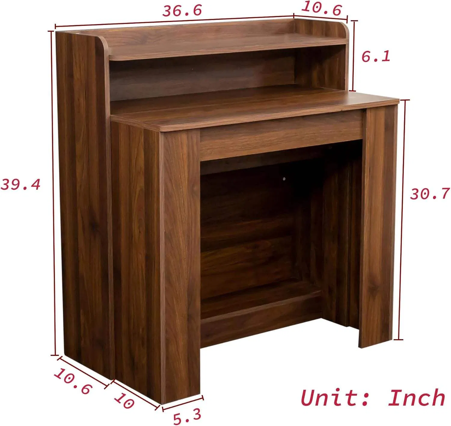 Mesa de Jantar de Madeira Estilosa e Extensível para Casa com Opções de Comprimento e Design Personalizados