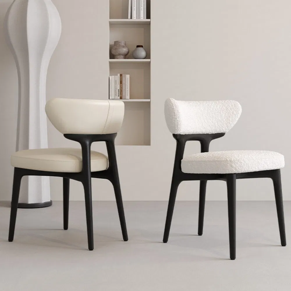 Cadeira de Jantar Estofada de Luxo Artística para Casa de Chá