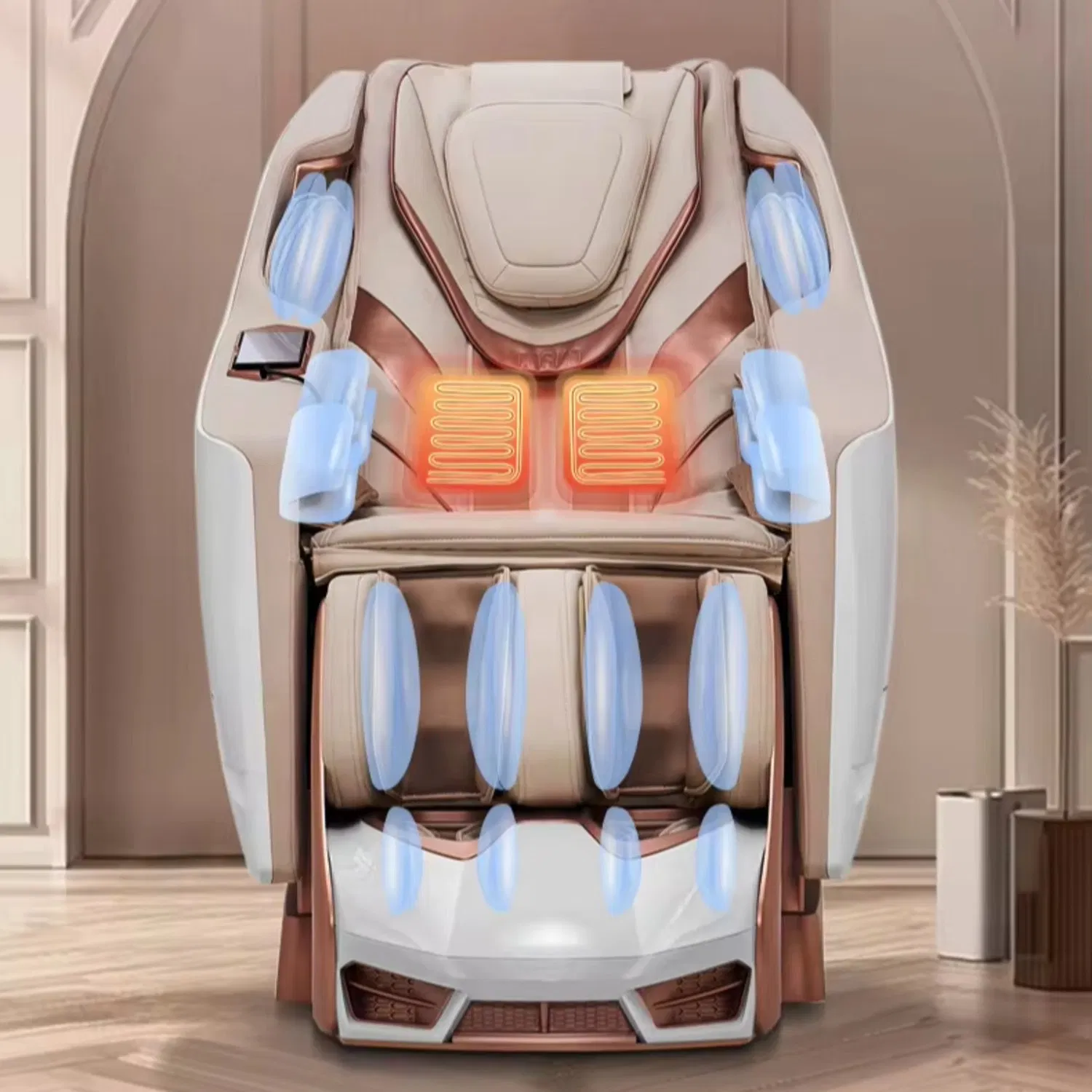 Guoheng China Melhor Luxo Zero Gravidade SL Track 4D Cadeira de Massagem Elétrica Corporal Massagem Completa Poltrona de Massagem
