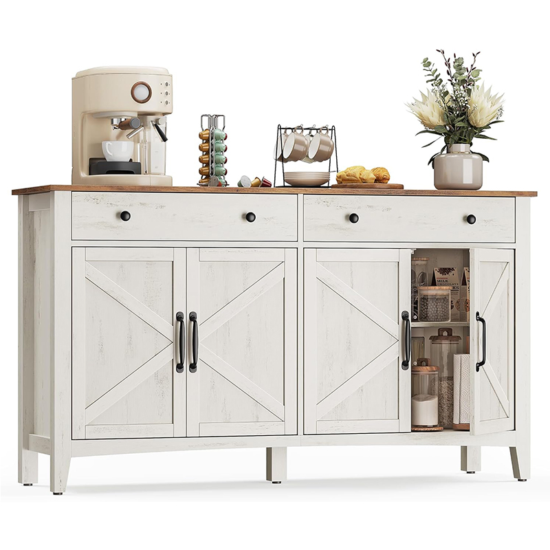 Personalizar Armário Buffet Armário de Armazenamento Moderno Estilo Fazenda Armário Lateral de Madeira Sólida